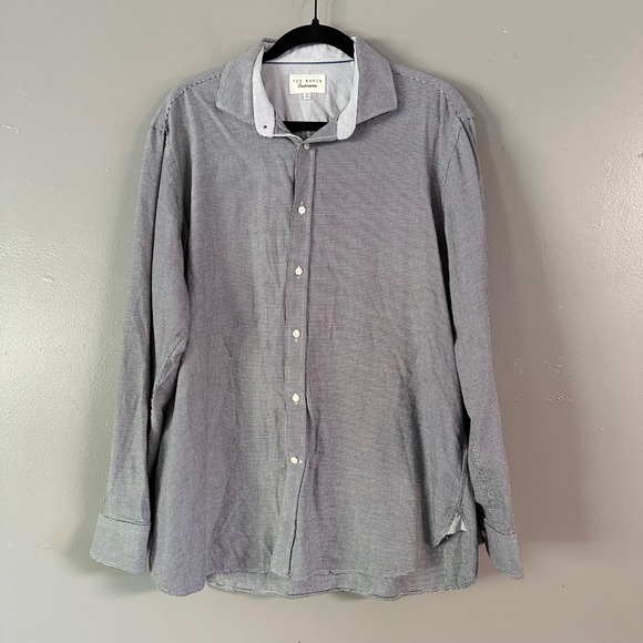 TED BAKER ENDURANCE BUTTON DOWN DRESS SHIRT 16.5 34/35 - Picture 1 of 8